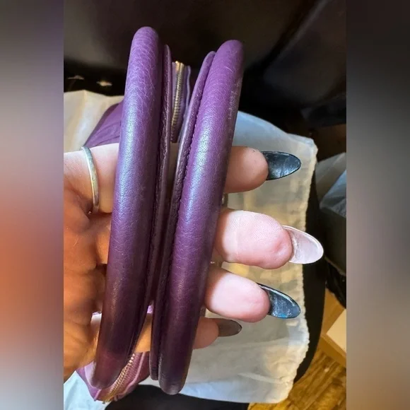 Tory Burch Amanda Purple Leather with COA - Picture 11 of 16